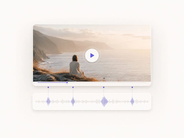 Omni 同步音轨波形与生成视频画面对齐示意